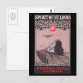 PRR Train Spirit of St. Louis Briefkaart (Voorkant / Achterkant)