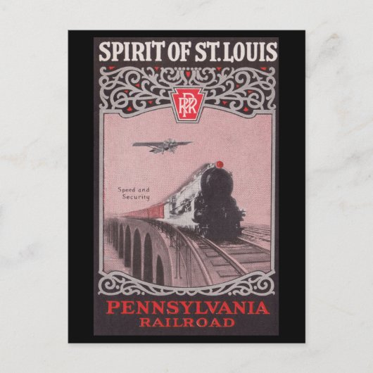 PRR Train Spirit of St. Louis Briefkaart (Voorkant)