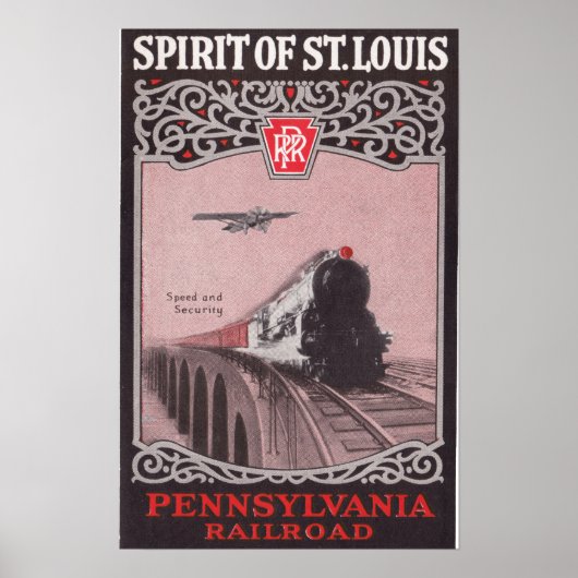 PRR Train Spirit of St. Louis Poster (Voorkant)