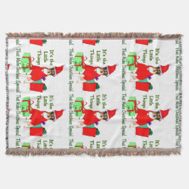 PrRat Terrier met kerstmis aanpassen Deken