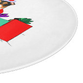 PrRat Terrier met kerstmis aanpassen Snijplank (Hoek)