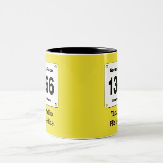 PR's en zonneschijn Tweekleurige Koffiemok (Center)