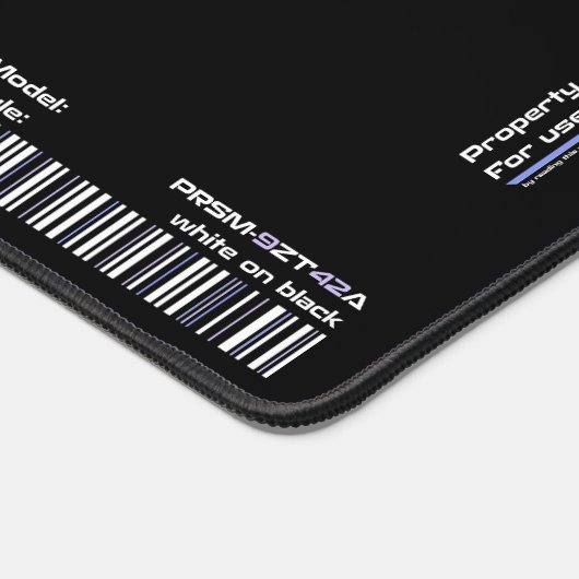 PRSM-9ZT42A - Geaccentueerde witte bureaumat (Hoek)