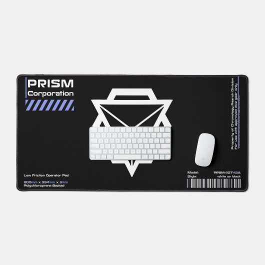 PRSM-9ZT42A - Geaccentueerde witte bureaumat (Keyboard & Muis)