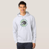 PRU Ram Circle op een licht sweatshirt (Voorkant volledig)