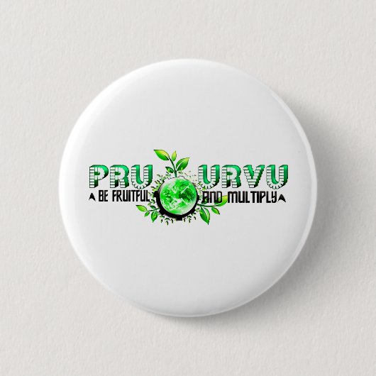 Pru Urvu Ronde Button 5,7 Cm (Voorkant)