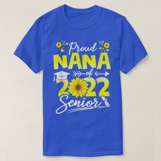 Prud Nana van 2022 zondbloem van hoge Afstuderen 2 T-shirt (Design voorkant)