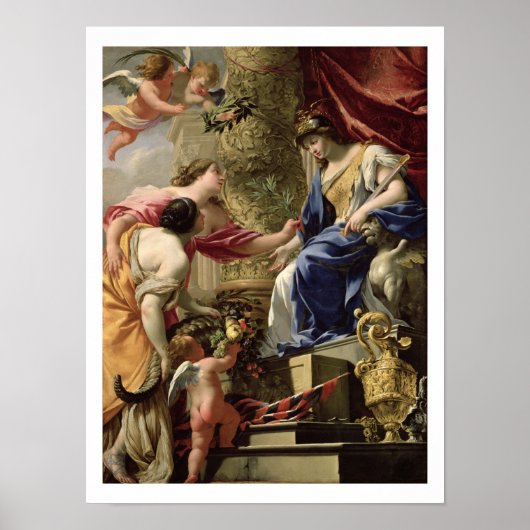 Prudence Leading Peace and Abundance, c.1645 (aard Poster (Voorkant)
