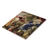 Prudence Leading Peace and Abundance, c.1645 (aard Tegeltje (Zijkant)