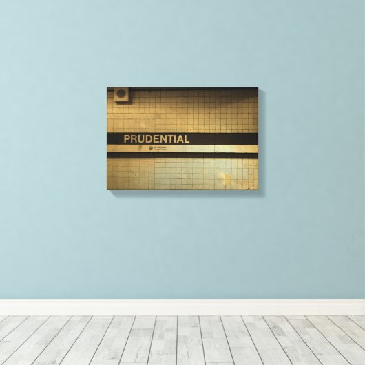 Prudential, Boston Canvas Print (Insitu (Houten vloer))