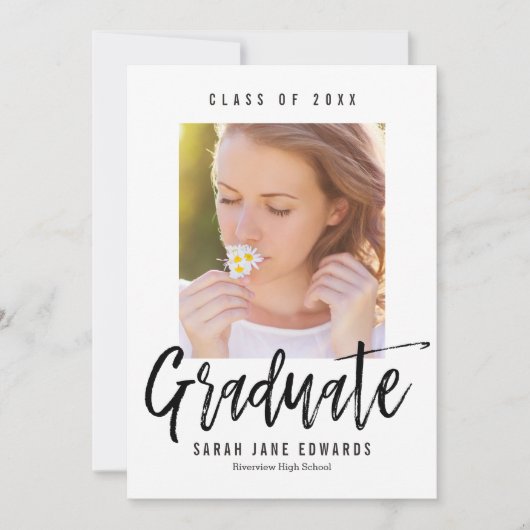 Prudgeborsteld Afstuderen Fotoaankondiging Aankondiging (Voorkant)