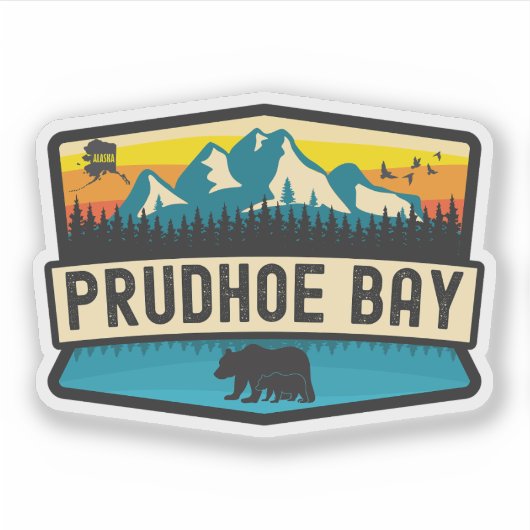 Prudhoe Bay, Alaska Sticker (Voorkant)