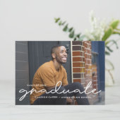 Prudloos geschreven bewerkbaar kleurenAfstuderen Kaart (Staand voorkant)