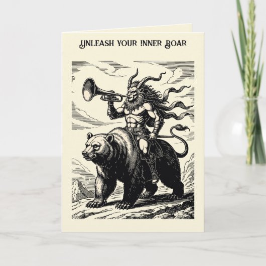 Pruflas Brul van de Wilde Boodschapper Kaart (Voorkant)