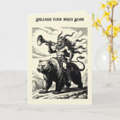 Pruflas Brul van de Wilde Boodschapper Kaart (Gele Bloem)