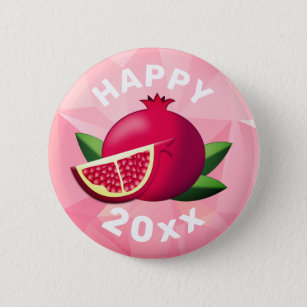 Pruiende gelukzak - gelukkig nieuw jaar 20xx ronde button 5,7 cm
