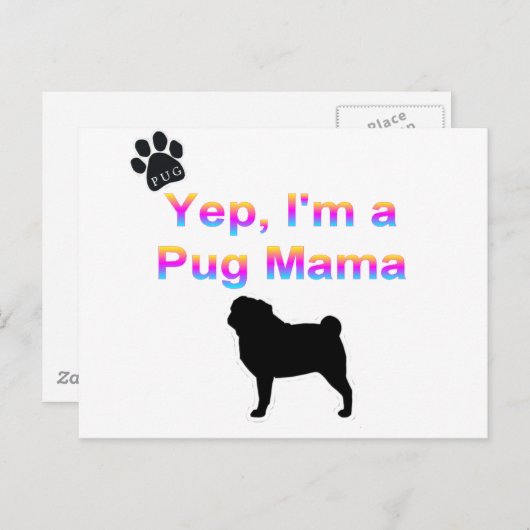 pruik briefkaart (Voorkant / Achterkant)