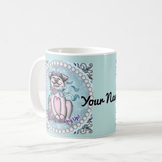  pruik koffiemok (Voorkant links)