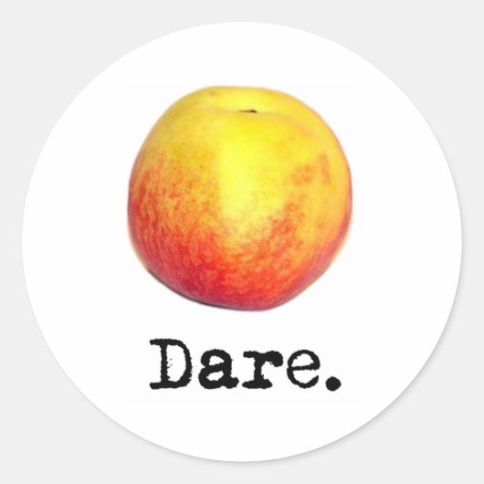 pruik. ronde sticker (Voorkant)
