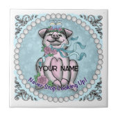  pruik tegeltje (Voorkant)