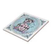  pruik tegeltje (Zijkant)