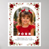 Pruiksebirthdayparty bord poster (Voorkant)