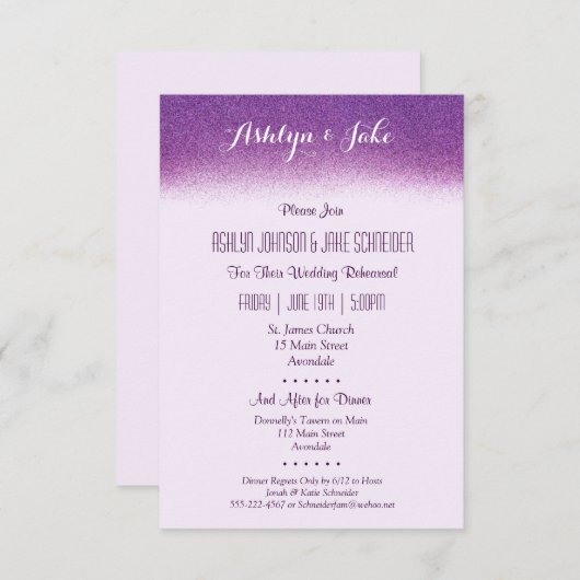 Pruim 3.5x5 Trouwrepetitie en diner uitnodiging (Voorkant / Achterkant)