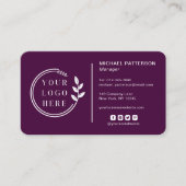 Pruim Bedrijfslogo QR-code Contact Visitekaartje (Voorkant)