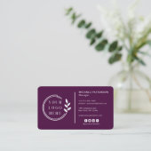 Pruim Bedrijfslogo QR-code Contact Visitekaartje (Staand voorkant)