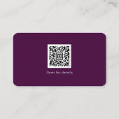 Pruim Bedrijfslogo QR-code Contact Visitekaartje (Achterkant)
