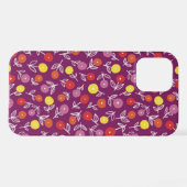 Pruim Bloem Ditsy iPhone Hoesje iPhone 12 Hoesje (Achterkant horizontaal)