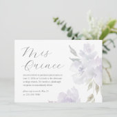  pruim bloemen15 jaar verjaardag quinceañera kaart (Staand voorkant)