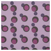 Pruim Eclipse - Luxe Mid-Century Cirkels Stof (Swatch)