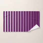 Pruim - Elegante pruim gestreepte badhanddoek Bad Handdoek (Handdoek)