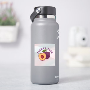Pruim Fruit Sticker – Illustratie van een Mooie Pa