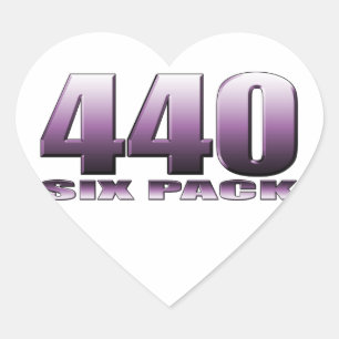 pruim gek paarse mopar hart sticker