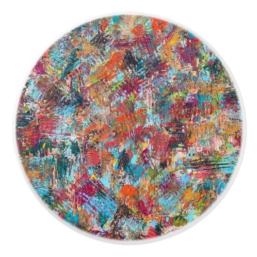 Pruim Gekke Keramische Pull Knop (Voorkant)