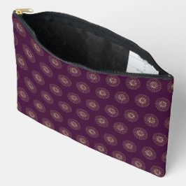 Pruim | Gouden Zinnia Bloem Medaillons Etui