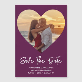 Pruim Huwelijksfoto Save The Date Magnetische Kaar