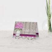 Pruim Hydrangea Monogram Steen Gratitude Jar Bedankkaart (Voorkant)