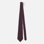 Pruim Ivoor Botanische Micro-Jacquard Stropdas (Voorkant)