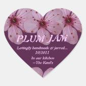 Pruim Jam Jar Label (personaliseren) (Voorkant)