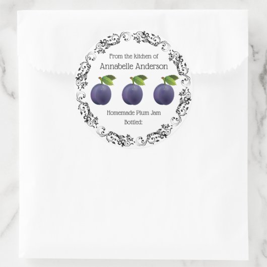 Pruim Jam Label Personaliseren (Tas)