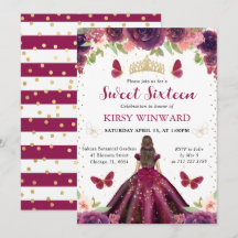 Pruim Jurk Bruine Prinses Sweet 16
