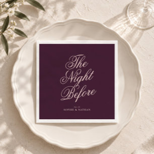 Pruim kalligrafie proefdinernapkins servet