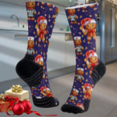 Pruim Kerstmis Verpleegster Whimsy Man van Peperko Sokken