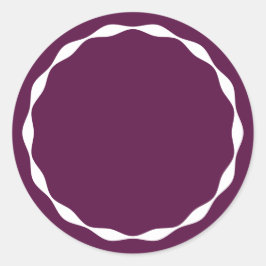 Pruim lege cirkel op maat sticker voor kruidencont