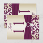 Pruim met twee kanten en het Aantal van de Lijst Briefkaart (Voorkant / Achterkant)