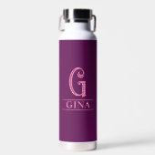 Pruim Monogram Waterfles (Voorkant)