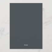 Pruim Moody Botanische Herfst Bruiloft Kaart (Achterkant)